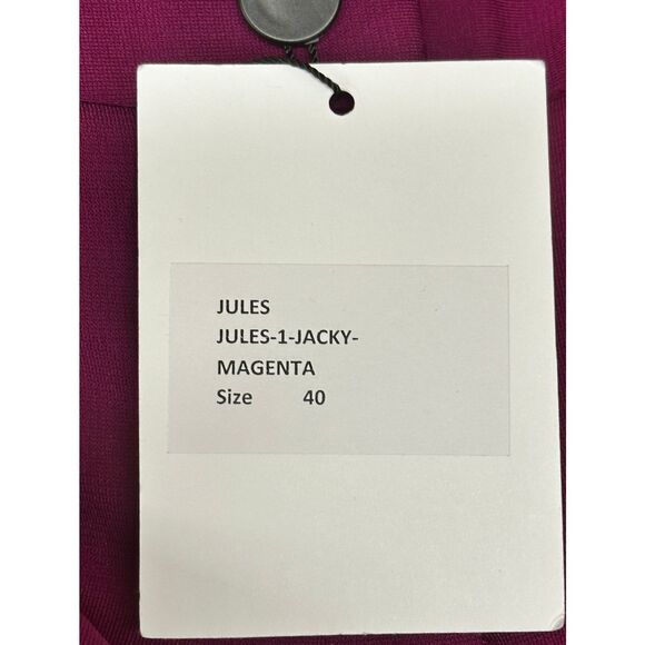 Callas DANAE CREPE STRETCH HIGH WAISTED FIT AND FLARE TROUSERS IN MAGENTA NWT Si - Picture 5 of 9